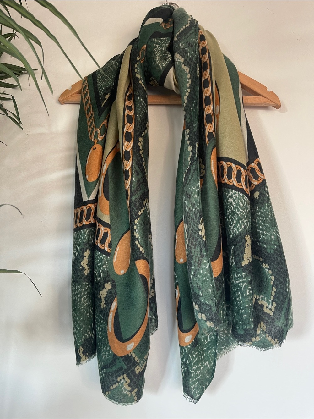 S22. Versace Vibes large Scarf | Viscose | 34" x 6'